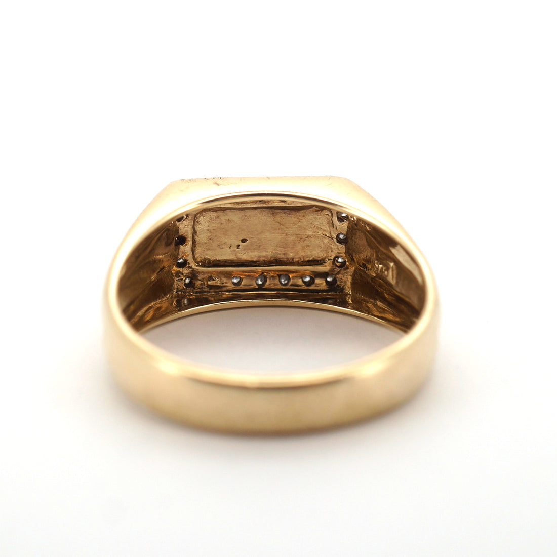 Men's 9ct Yellow & White Gold "DAD" Ring (Size T) - 510757