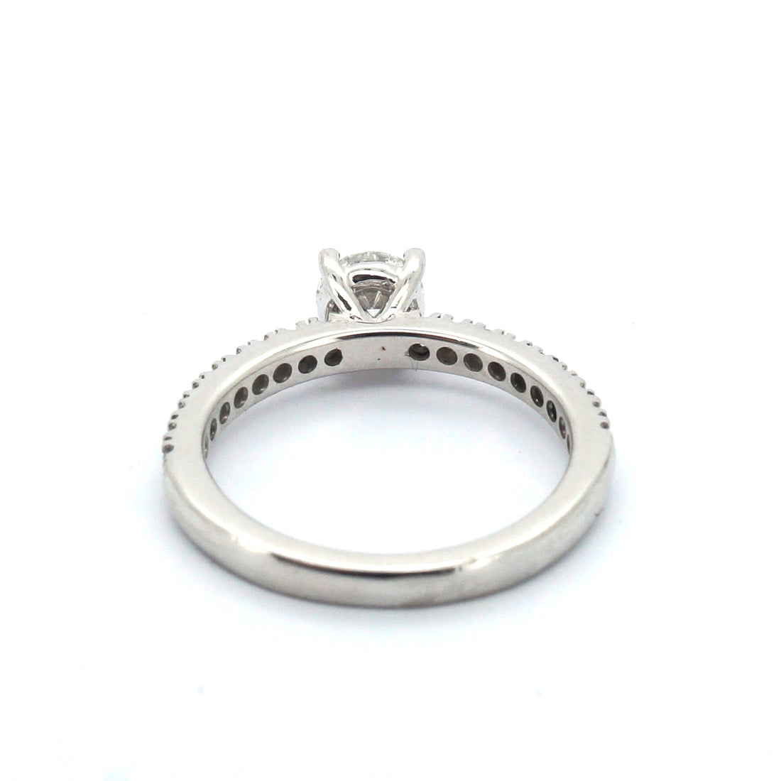 Unisex 18ct White Gold RBC Diamond Engagement Ring (Size M) - 248408