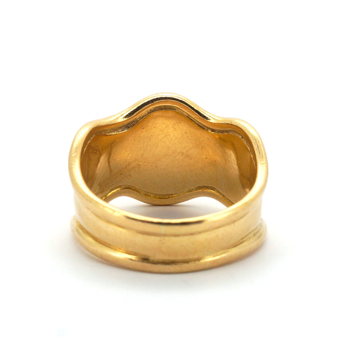 Ladies 18ct Yellow Gold Dress Ring (Size L) - 512523