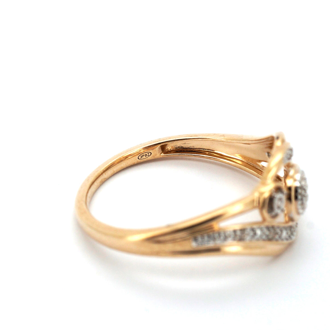 Ladies 18ct Yellow Gold & Diamond Ring (Size O) - 512490
