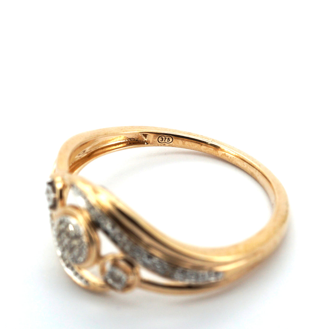Ladies 18ct Yellow Gold & Diamond Ring (Size O) - 512490