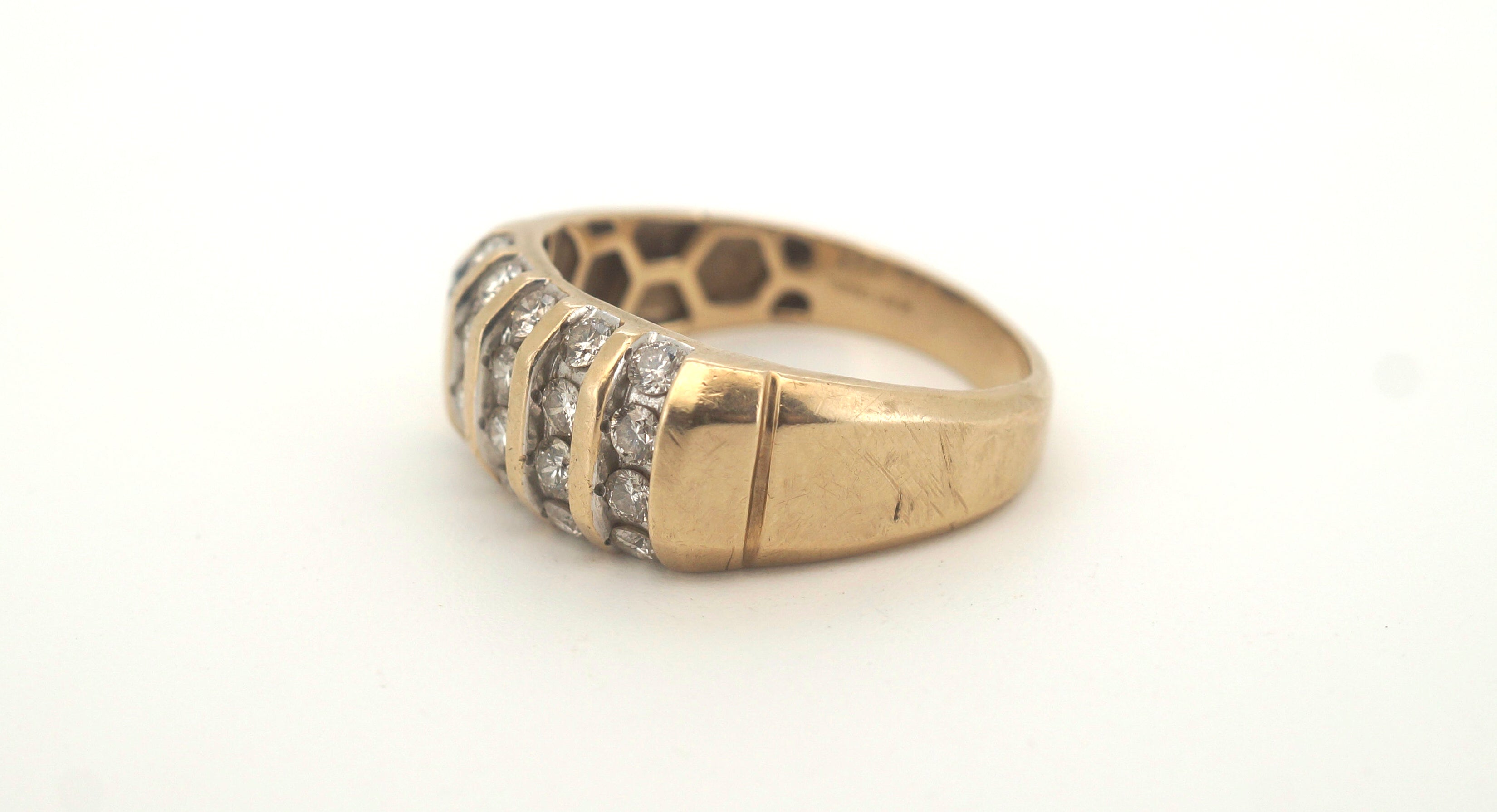 Men's 9ct Yellow Gold 20 Diamond Ring (Size U) - 503302