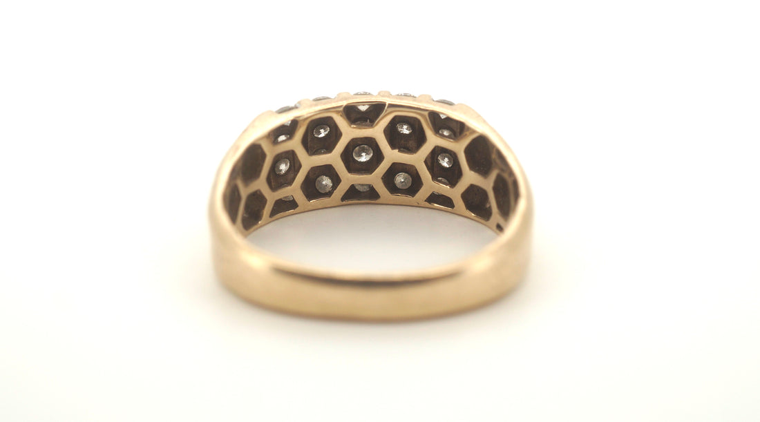 Men's 9ct Yellow Gold 20 Diamond Ring (Size U) - 503302