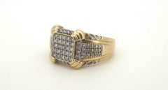 Men's 9ct Yellow Gold 71 Diamond Ring (Size W 1/2) - 503303