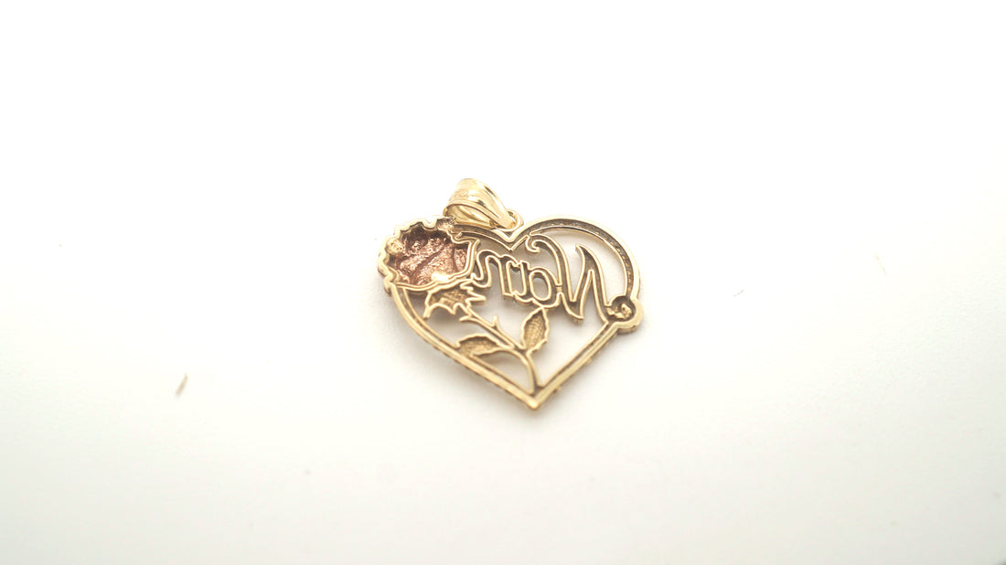 Ladies 9ct Yellow, White & Rose Gold "Nan" Pendant - 504361