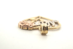 Ladies 9ct Yellow, White & Rose Gold "Nan" Pendant - 504361