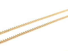 Ladies Solid 14CT Yellow Gold Box Link Neclace (65cm, 6.32g) - 505340