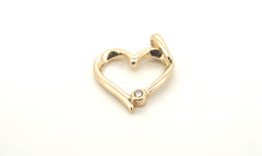 Ladies 10ct Yellow Gold Heart Pendant - 504704