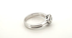 18ct White Gold Diamond Engagement Ring Set (Size K) - 501541