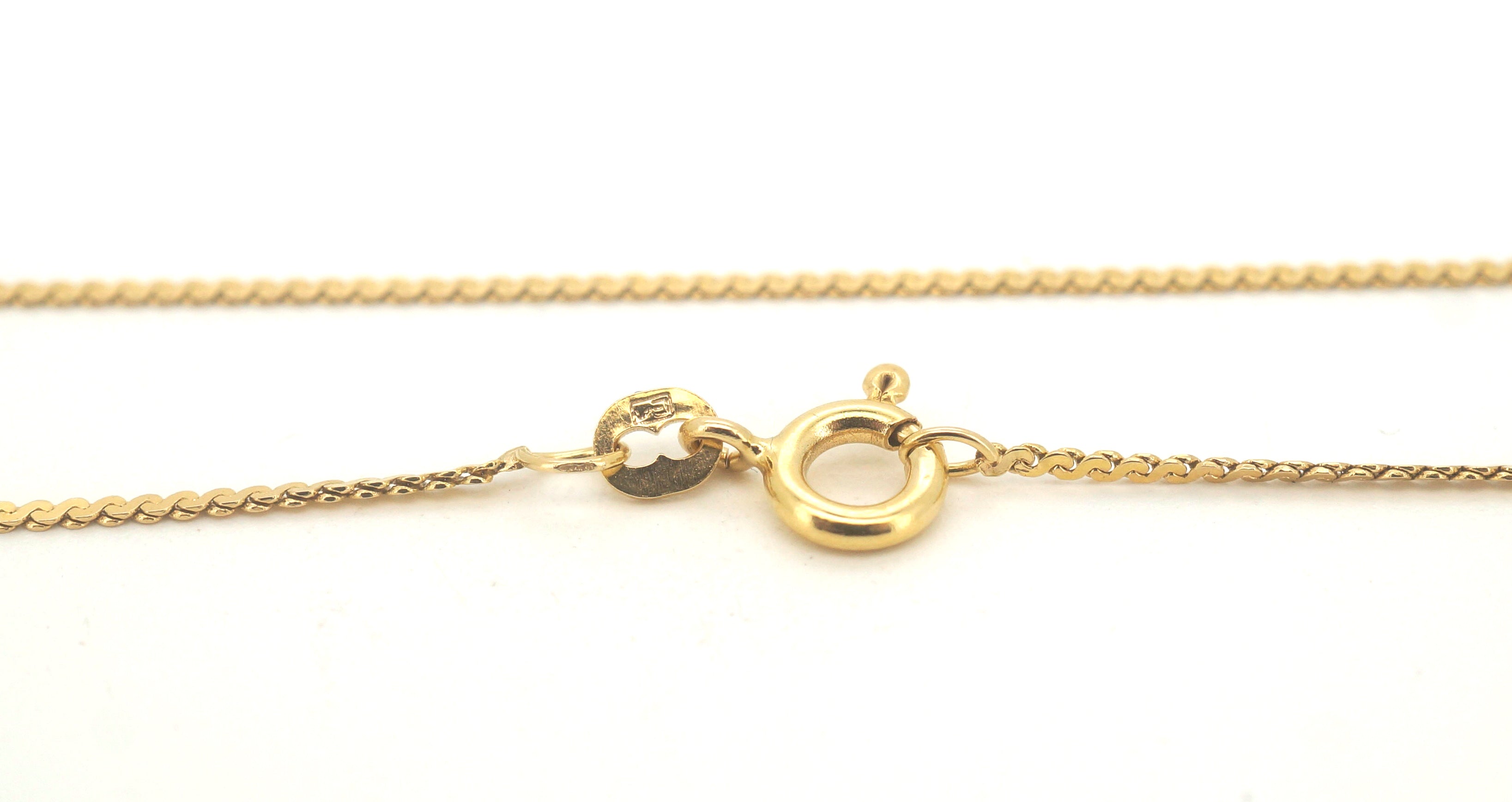 18ct Yellow Gold Serpentine Necklace (60cm) - 504684