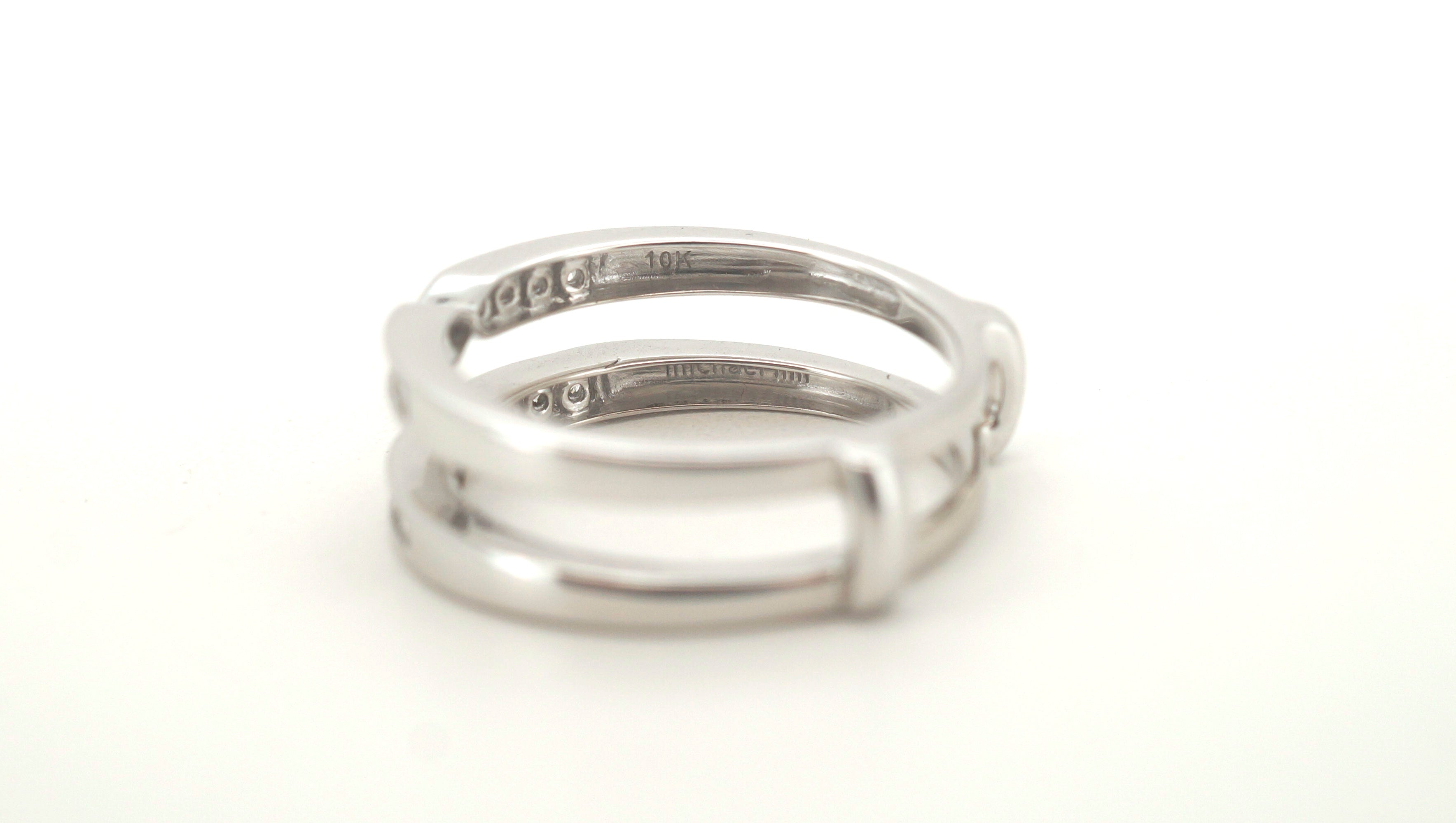 14ct/10ct White Gold Engagement Ring Set - 502144