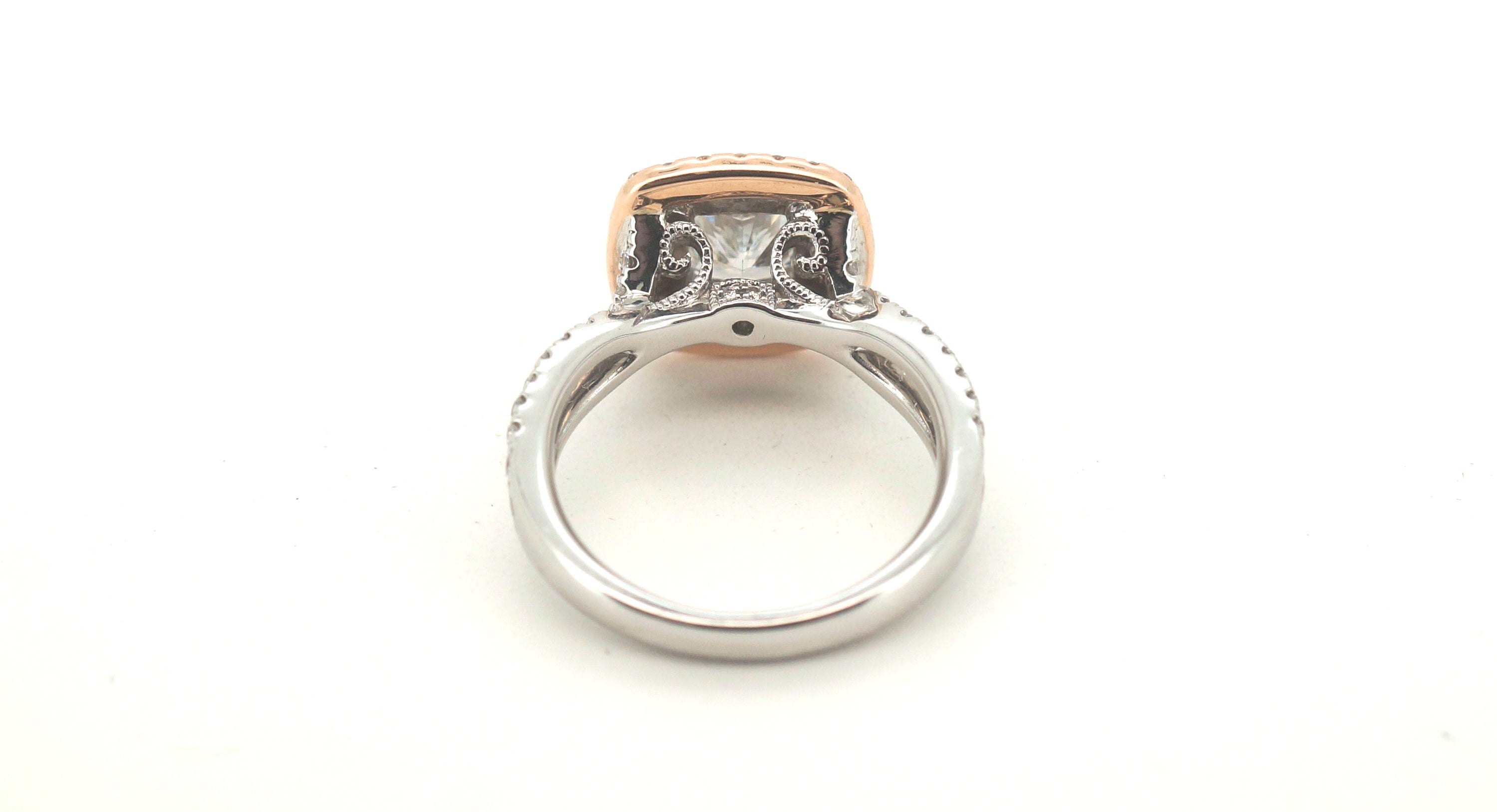 18ct Rose & White Gold 91 Diamond Ring (Size K) - 503412