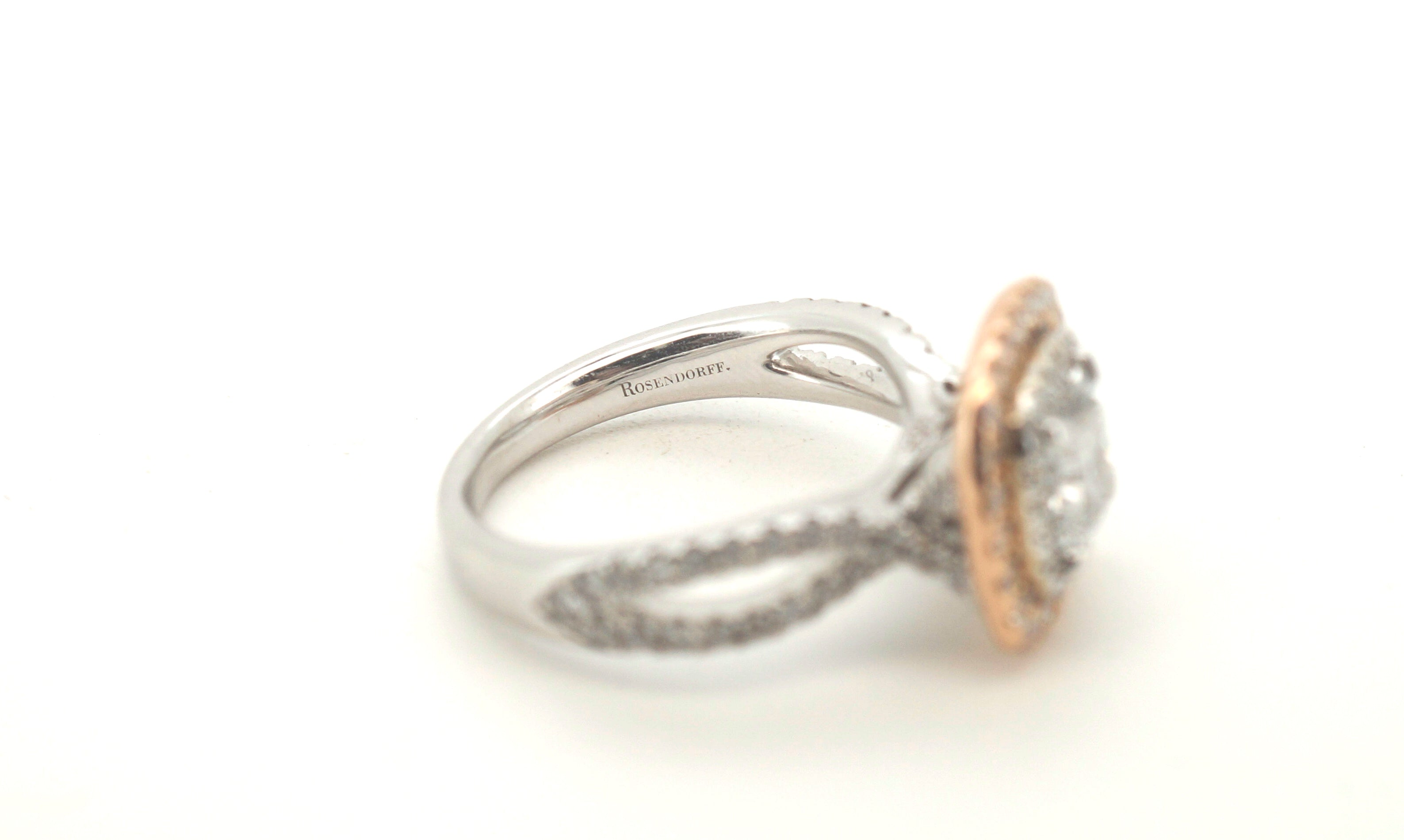 18ct Rose & White Gold 91 Diamond Ring (Size K) - 503412