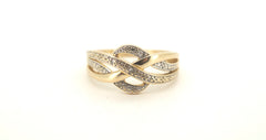 Ladies 9ct Yellow Gold Ring (Size M) - 505118