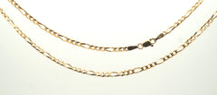 9ct Yellow Gold Figaro Link Necklace (50cm) - 505731