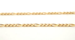 9ct Yellow Gold Figaro Link Necklace (50cm) - 505731