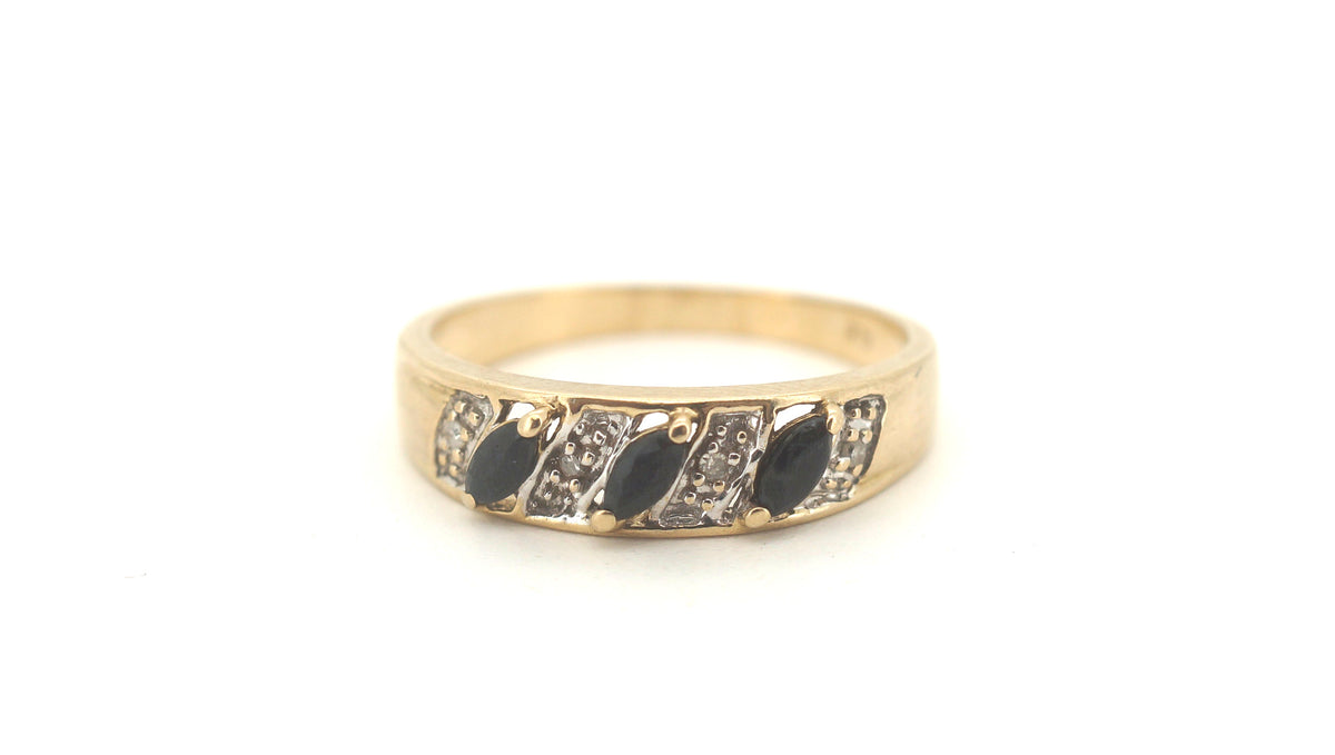 Men's 9ct Yellow Gold Ring (Size N 1/2) - 506397