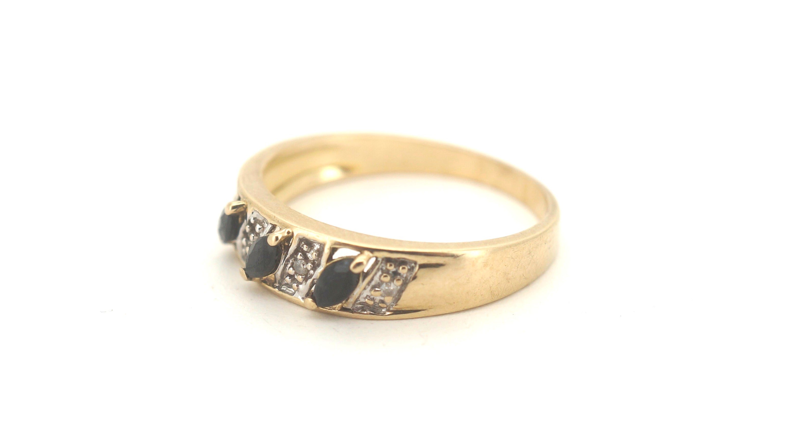 Men's 9ct Yellow Gold Ring (Size N 1/2) - 506397