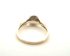 Ladies 9CT Yellow Gold Diamond Ring (Size: Q1/2, 2.57g) - 506391