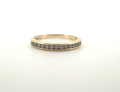 Ladies 9CT Yellow Gold Diamond Ring (Size: K, 2.1g) - 506387