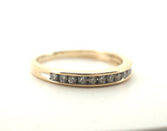 Ladies 9CT Yellow Gold Diamond Ring (Size: K, 2.1g) - 506387