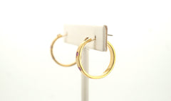 9ct Yellow Gold Hoop Earrings - 30678