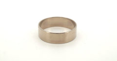 18ct White Gold Plain Band Ring (Size W 1/2) - 502773