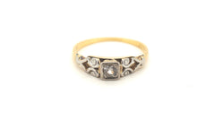 Unisex 18ct Yellow & White Gold (Size J 1/2) - 505122