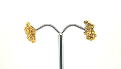 22ct Gold Nugget Stud Earrings with 9ct Backing - 503212