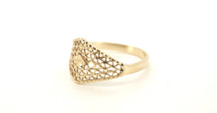 Ladies 9ct Yellow Gold Ring (Size O) - 505538