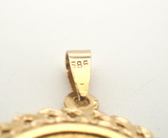 1910 Full Gold Soverign Coin in 14CT Yellow Gold Casing - 506170