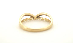 Ladies 9ct Yellow Gold Dress Ring (Size M) - 506547