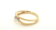 Ladies 9ct Yellow Gold Dress Ring (Size M) - 506547