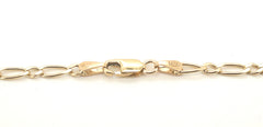 Ladies 9ct Yellow Gold Blue Eye Themed Necklace (59cm) - 503233