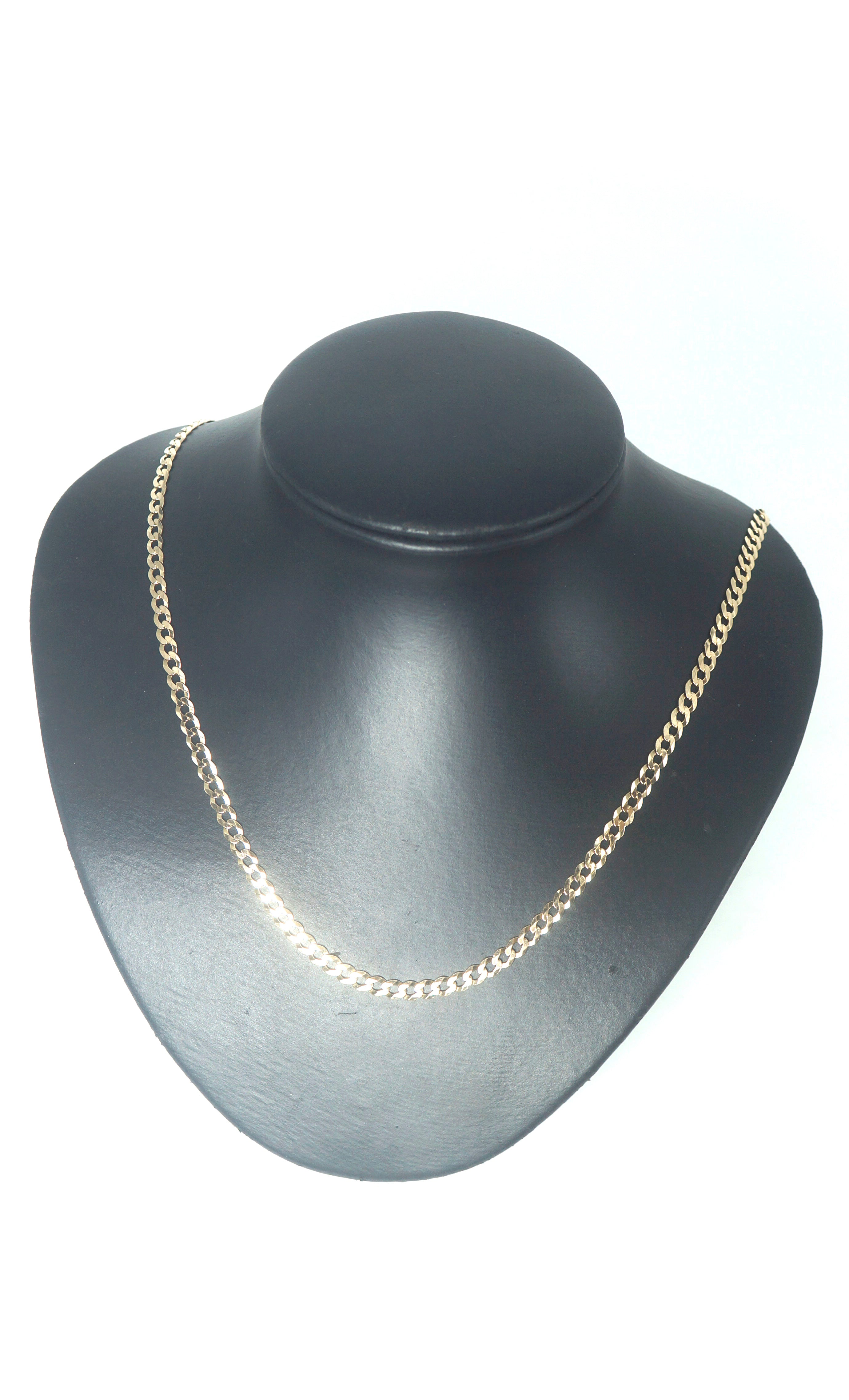 Unisex Solid 9CT Yellow Gold Curb Link Necklace (55cm, 10.2g) - 503833