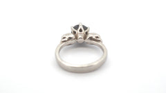 950pt Platinum and Treated Black Diamond Skull Themed Ring (Size G) - 504067
