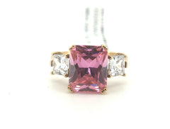 RING WITH STONE, YELLOW GOLD, 4.18 G, 9 K