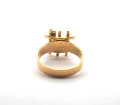 Ladies 18CT Yellow Gold Diamond Ring (Size: M1/2, 5.5g) - 505420