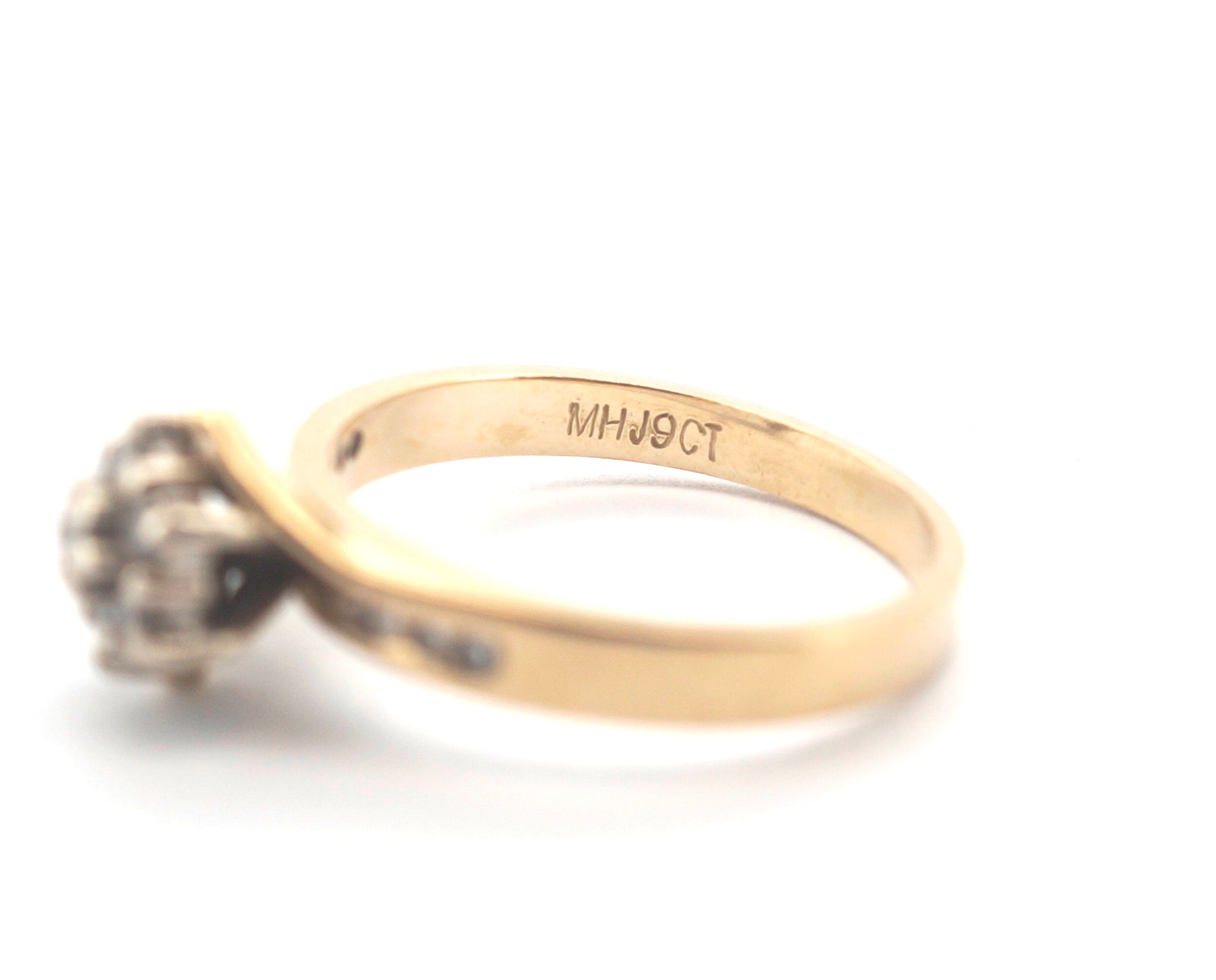 Ladies Michael Hill 9CT Yellow Gold Diamond Trilogy Ring Set (Size N 1/2) - 504886