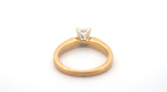 18ct Yellow & White Gold Diamond Engagement Ring (Size H) - 505176