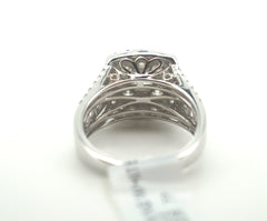 Ladies Stunning 9CT White Gold Diamond Cluster Ring (Size: L) - AD 32707