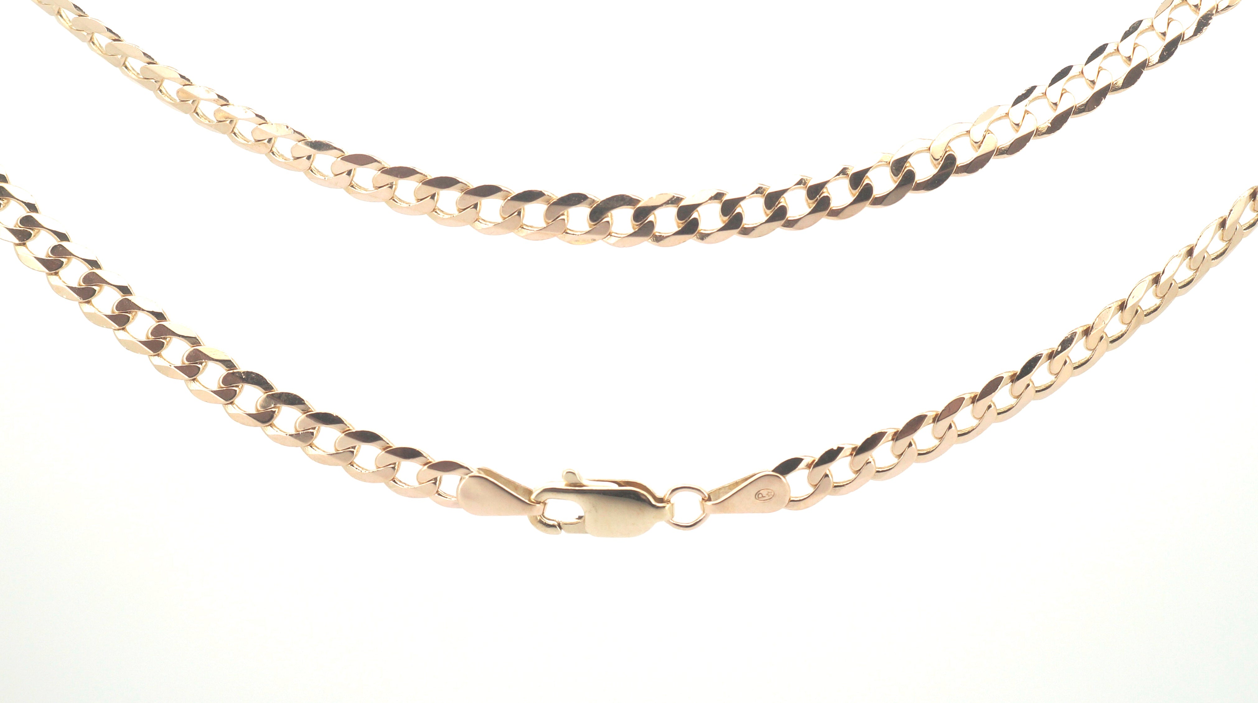 9ct Yellow Gold Curb Link Necklace (51cm) - 504397