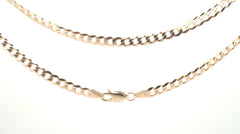 9ct Yellow Gold Curb Link Necklace (51cm) - 504397