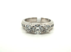 Ladies Stunning 18K White Michael Hill Gold Ring (Size J) - 254063