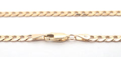 9ct Yellow Gold Curb Link Necklace (51cm) - 504397