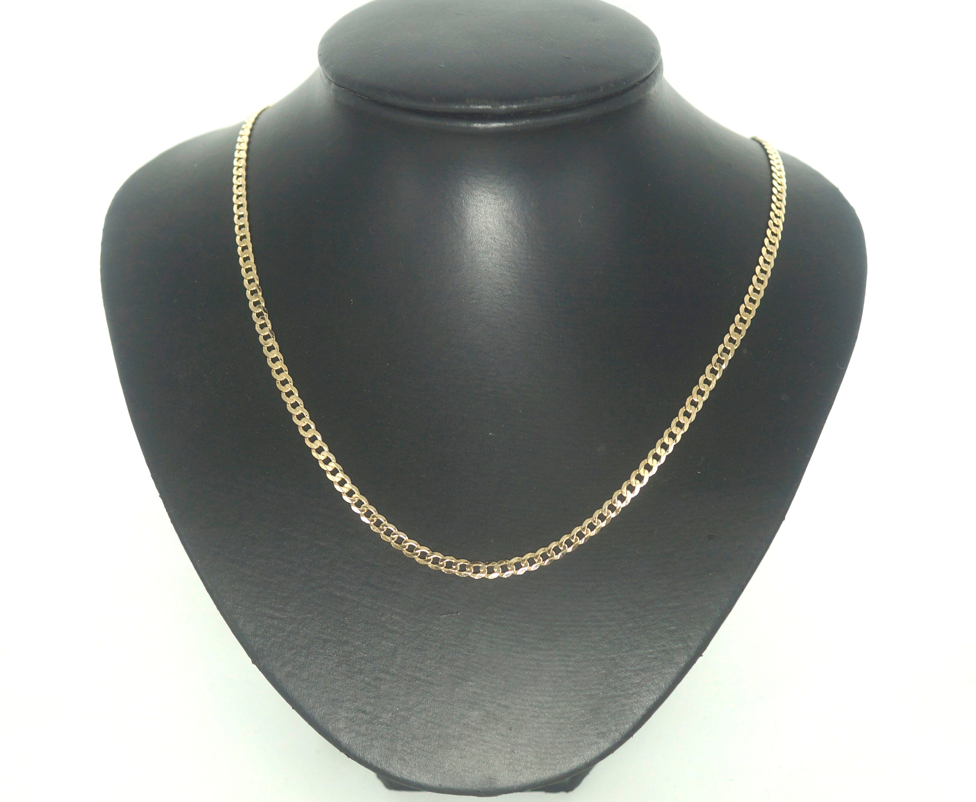 9ct Yellow Gold Curb Link Necklace (51cm) - 504397