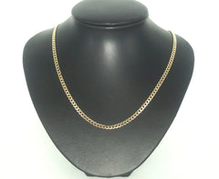 9ct Yellow Gold Curb Link Necklace (51cm) - 504397
