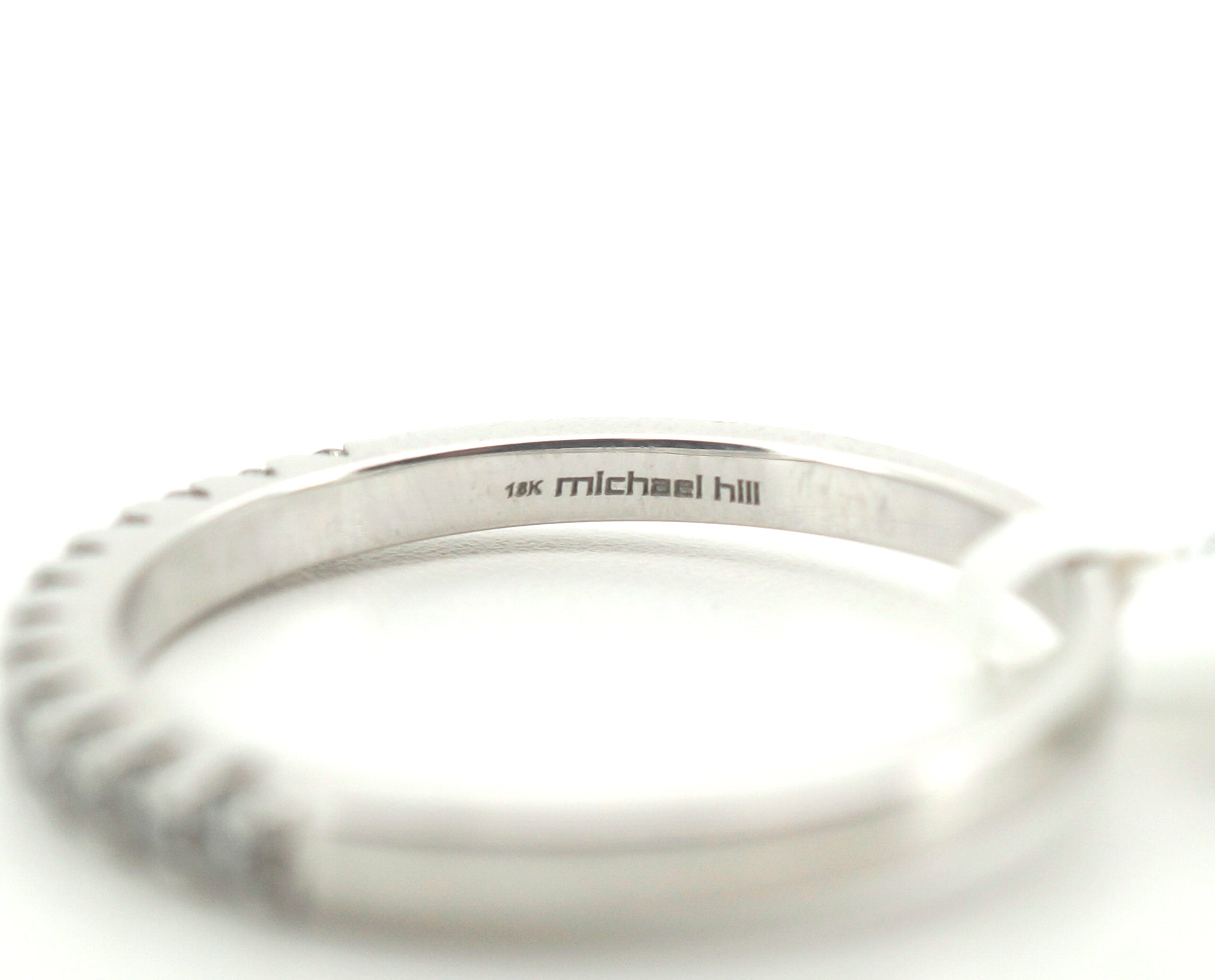 Ladies 18K White Gold Michael Hill Diamond Ring (Size V)- 243203
