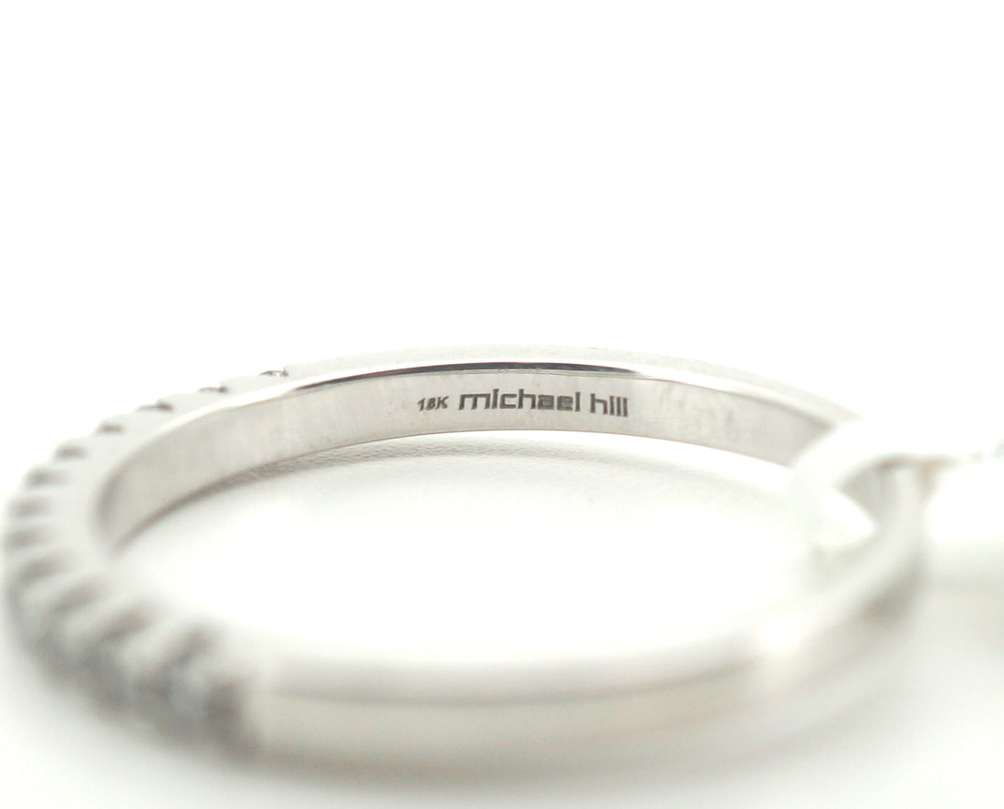 Ladies 18K White Gold Michael Hill Diamond Ring (Size V)- 243203