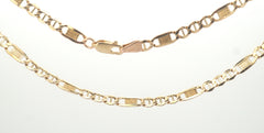 9ct Yellow Gold Anchor/Figaro Chain Necklace (50cm) - 505279